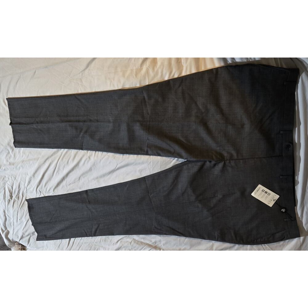 Ralph Lauren Mens pant 54w x 36 Grey Shark Big & Tall UltraFlex Wool-NEW - Picture 7 of 13